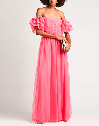 NO SECRETS Langes Kleid Fuchsia Damen - YOOX | YOOX DE