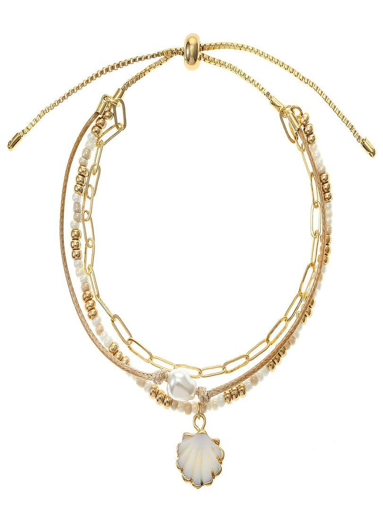 Time and Tru Women's Cord Bracelet Set, 3 Pieces | Walmart (US)