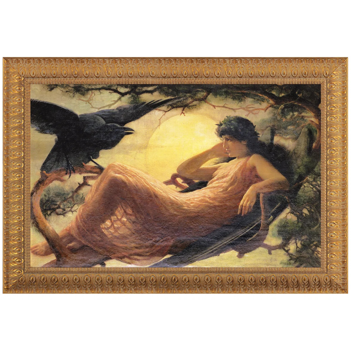Vault W Artwork The Night Raven Sings by John Scott Framed Painting Print | Wayfair | Wayfair North America