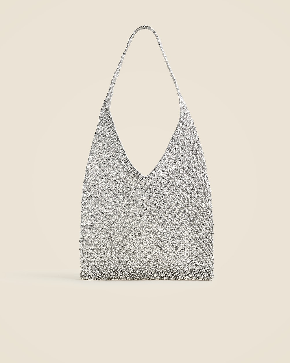 Handwoven metallic shoulder tote with Lurex&reg; metallic threads | J. Crew US