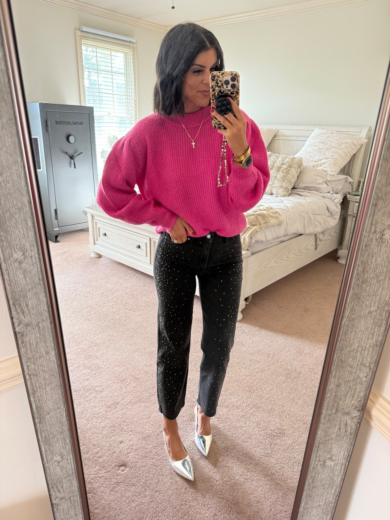 How fun are these new Walmart jeans!! I’m in my true size 2. Size small in sweater 


#LTKFindsUnder100 #LTKHoliday #LTKSeasonal