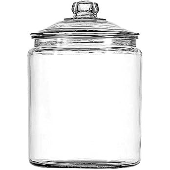 Anchor Hocking 2 Gallon Heritage Hill Glass Jar with Lid (2 piece, all glass, dishwasher safe) | Amazon (US)