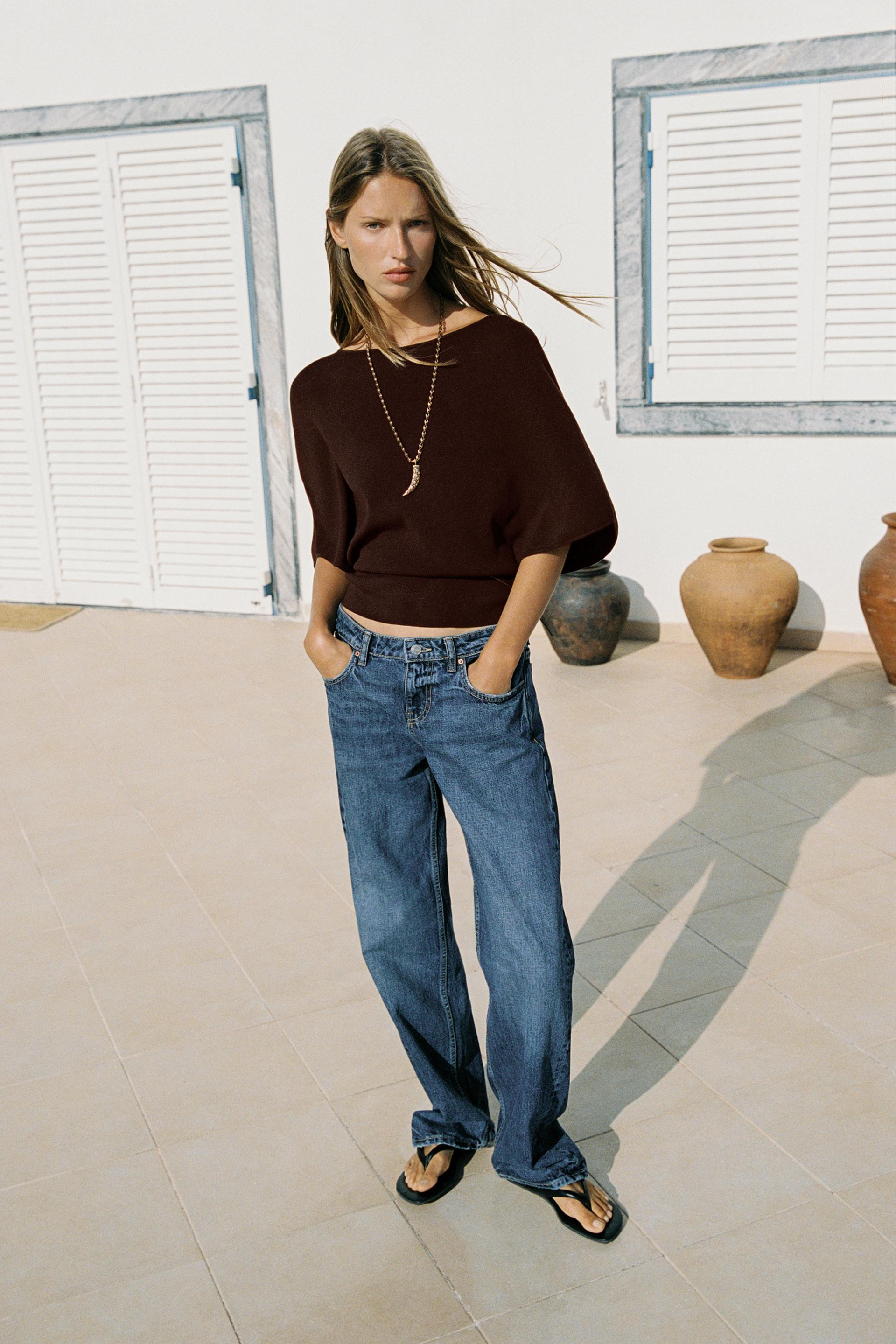 Zara - Belted Knit Top - Black - S - Woman | Zara US