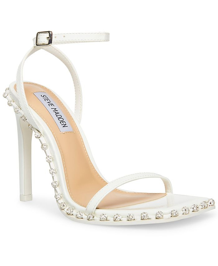 Steve Madden Women's Zelle Two-Piece Rhinestone Studded Sandals & Reviews - Sandals - Shoes - Mac... | Macys (US)