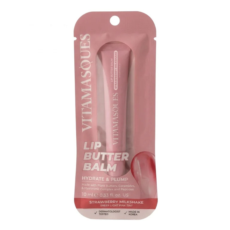 Vitamasques Lip Butter Balm, Strawberry Milkshake, 0.33 fl oz | Walmart (US)