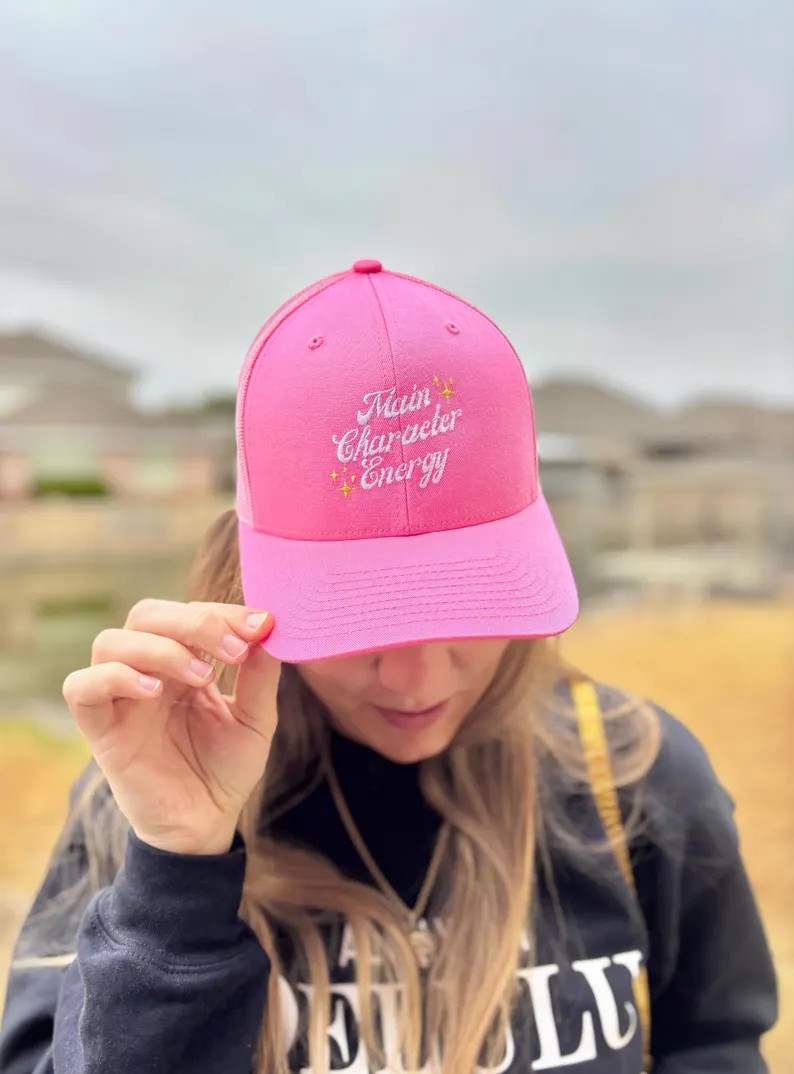 Main Character Energy Trucker Hat, Perfect for Book Lovers Gift, Fun Gift for Literature Fans and... | Etsy (US)