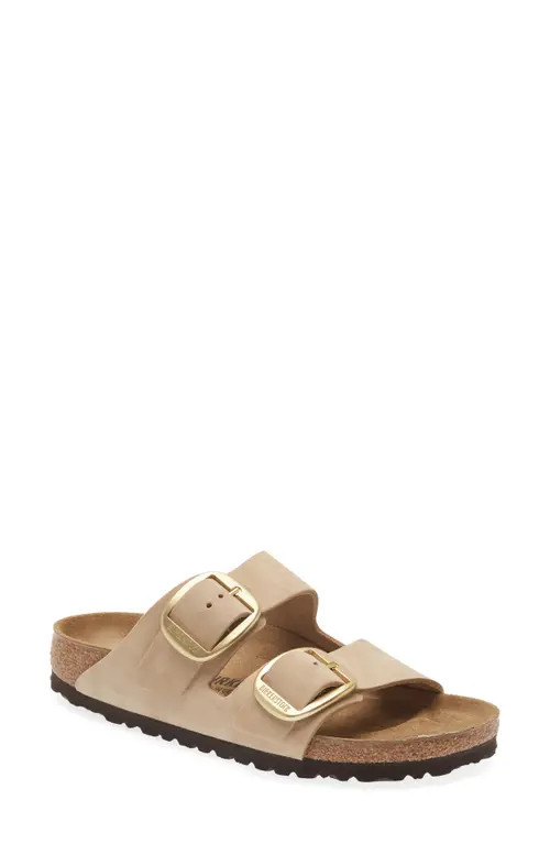 Birkenstock Arizona Big Buckle Slide Sandal in Sandcastle at Nordstrom, Size 9-9.5Us | Nordstrom
