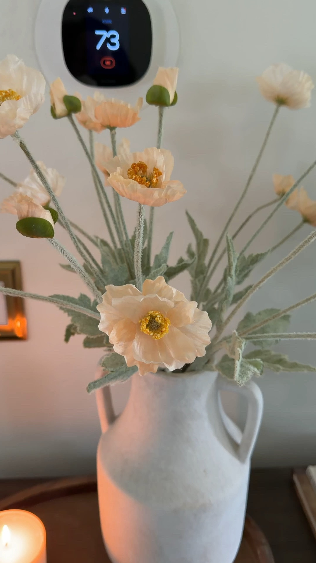 These champagne poppy artificial flowers are such a pretty spring find 🤍 I love how realistic the petals and leaves look! They came out of the box looking great and somehow look even better once arranged in a vase. The soft neutral color works with so many home decor styles and adds the perfect touch of spring without any maintenance. Linking them here because they’re one of those easy decor pieces that instantly makes a room feel fresh. 🌿✨

#LTKspring #LTKHome #LTKSaleAlert