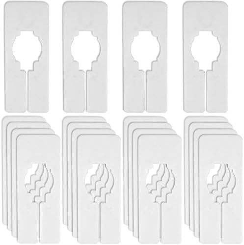 Blulu 20 Pack Blank Clothing Rack Size Dividers Rectangular Closet Dividers for Home or Cloth Sto... | Amazon (US)