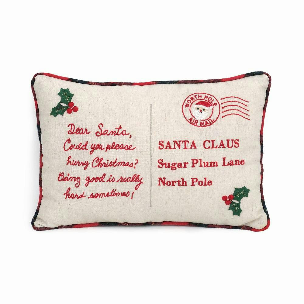 Dear Santa Accent Pillow | Maisonette