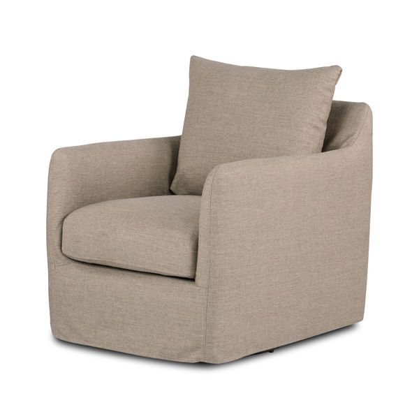 Banks Alcala Taupe Swivel Chair | Scout & Nimble