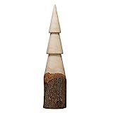 Amazon.com: 3" Round x 13-3/4"H Carved Wood Tree w/ Bark Base, Natural : Home & Kitchen | Amazon (US)