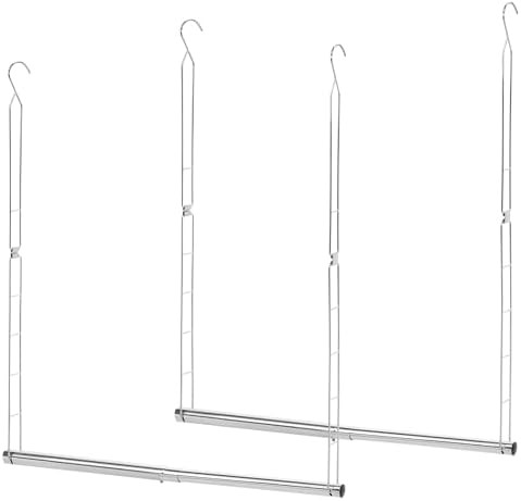 STORAGE MANIAC Hanging Closet Rod, Adjustable Width and Height Closet Hanging Organizer, Space-Sa... | Amazon (US)