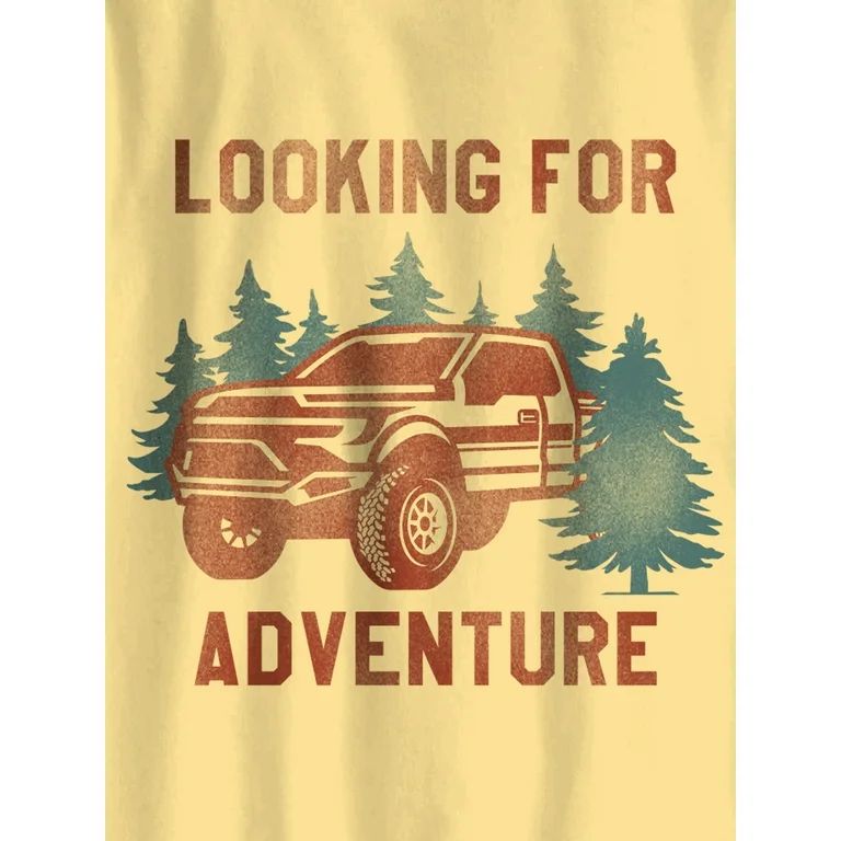 Wonder Nation Boys Looking For Adventure, Crew Neck, Short Sleeve, Graphic T-Shirt, Sizes 4-18 | Walmart (US)