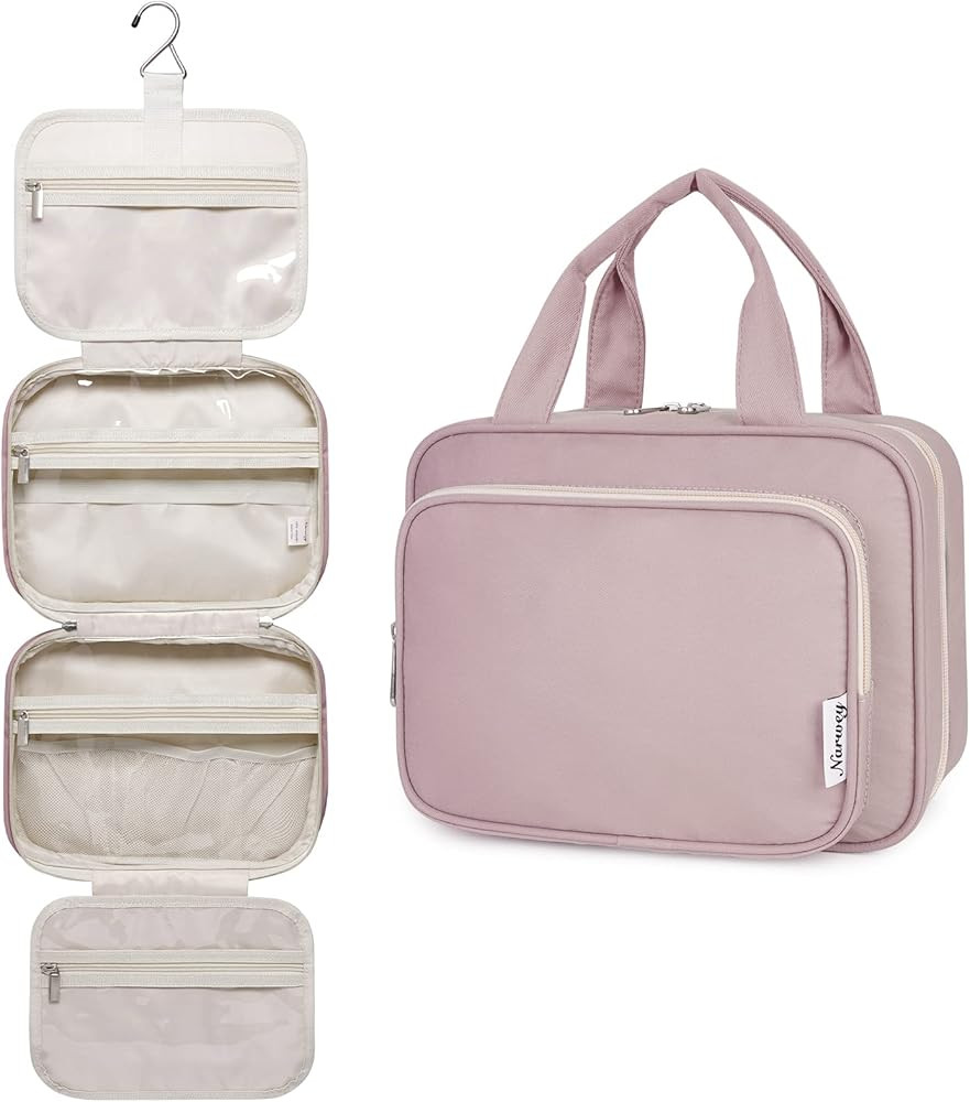 Narwey Hanging Travel Toiletry Bag for Women Wash Bag Cosmetics Makeup Bag Organizer for Travel S... | Amazon (UK)