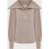 Vine in Black | Ottoman Rib Half-Zip Pullover | VARLEY USA, Taupe Marl / XS | Varley US