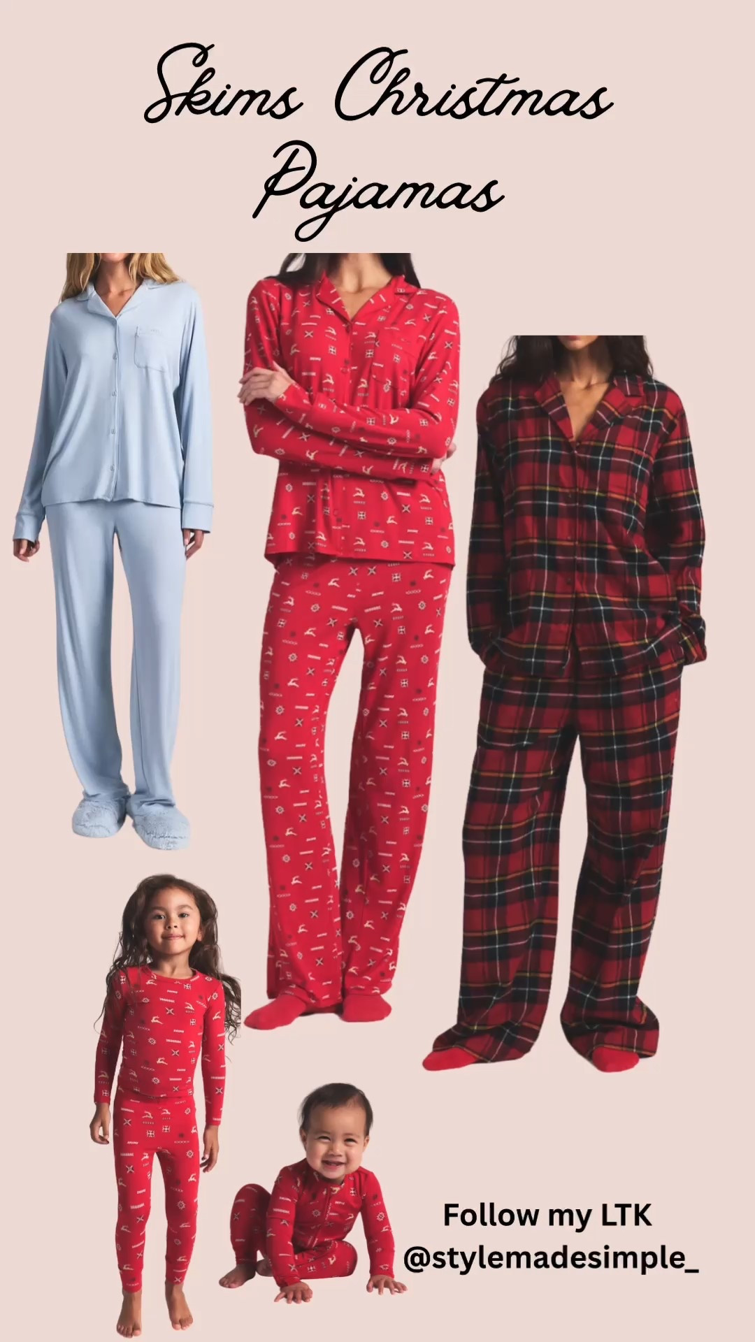 Skims holiday pajamas, cozy Christmas pajama sets, holiday matching sets for women and kids, festive family pajamas, toddler and baby holiday pajamas, matching winter loungewear, women’s Christmas sleepwear, soft ribbed holiday PJs, baby Christmas onesies, family matching Christmas outfits, holiday pajama sets for moms and daughters, warm fleece holiday pajamas, seasonal matching loungewear sets, kids Christmas pajama sets, and newborn holiday sleepwear essentials.

#LTKGiftGuide #LTKKids #LTKHoliday