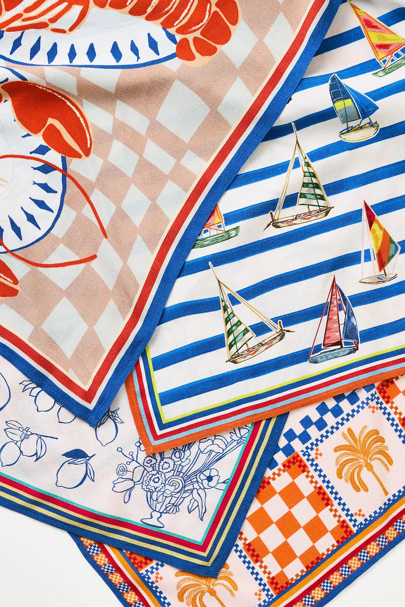 Conditions Apply Printed Satin Scarf | Anthropologie (US)