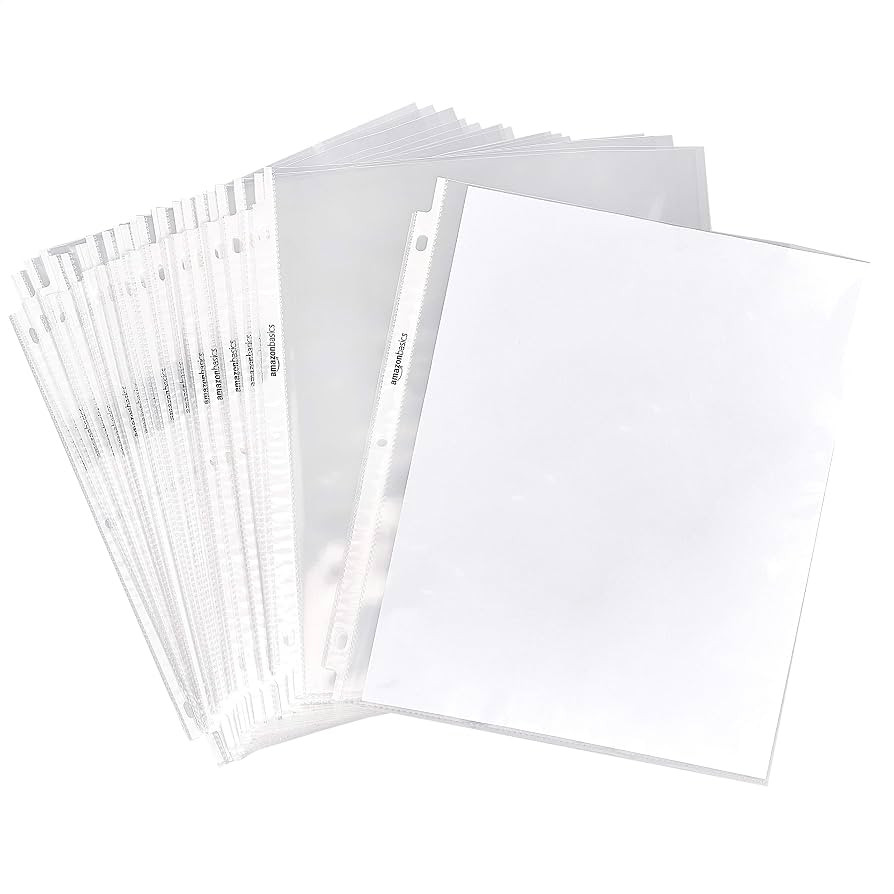 Amazon Basics Sheet Protector, 2000 Count (Pack of 1) , Clear | Amazon (US)