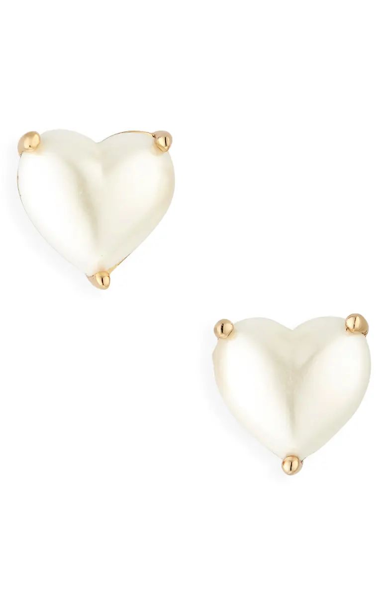 kate spade new york my love cubic zirconia heart stud earrings | Nordstrom | Nordstrom