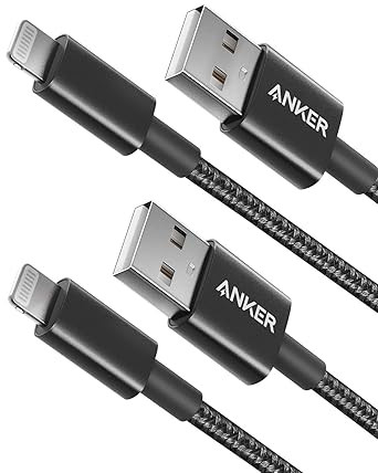 Anker 3.3ft Premium Nylon Lightning Cable [2-Pack], Apple MFi Certified for iPhone Xs/XS Max/XR/X... | Amazon (US)