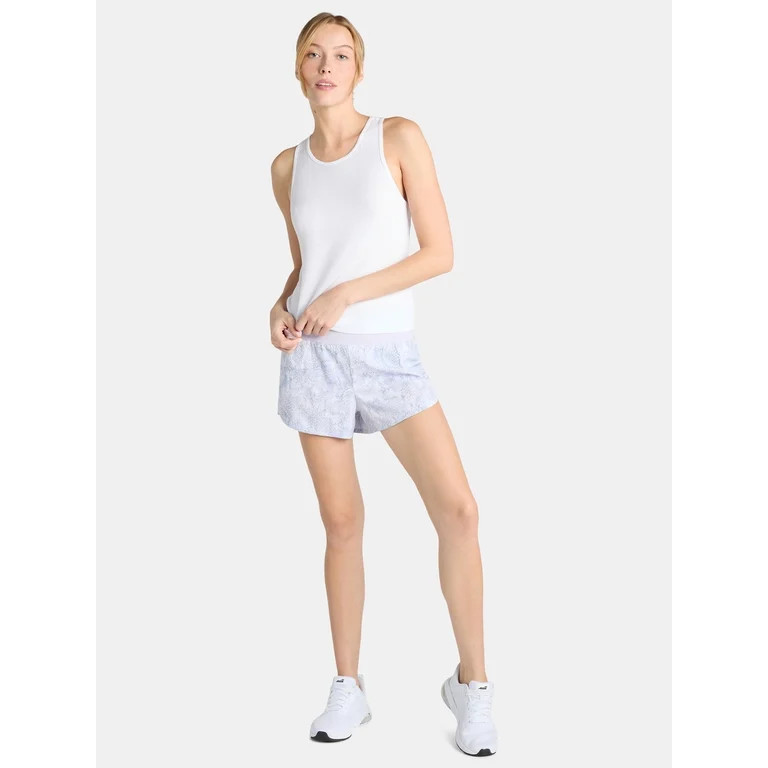 Avia Women's and Women's Plus Ribbed Shirred Back Tank Top, Size XS-4X | Walmart (US)
