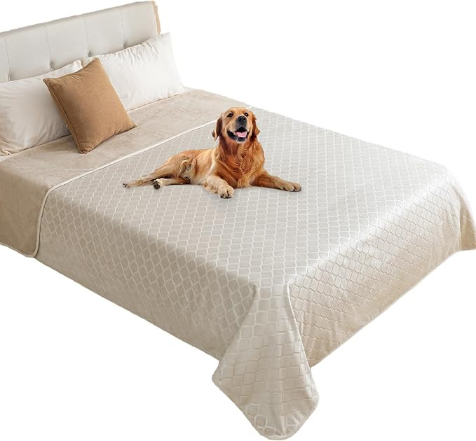 fuguitex Waterproof Dog Blanket Bed Cover Dog Crystal Velvet Moroccan Fuzzy Cozy Plush Pet Blanke... | Amazon (US)