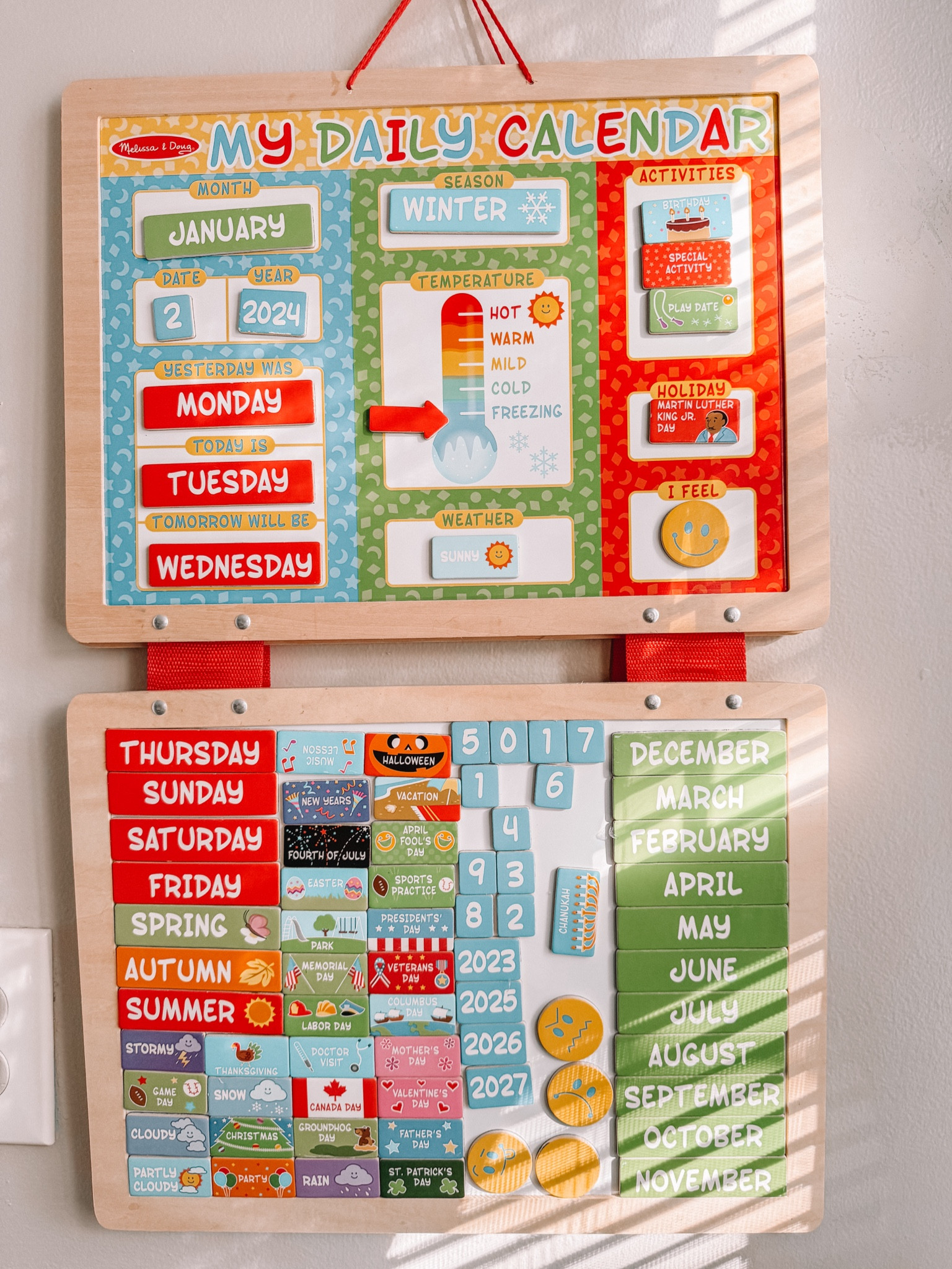 Hope you guys know I’ll also make sure to share my favorite products/toys for the kiddos ☺️ This calendar, we change it around daily and the kids LOVE it 🥰  from the brand Melissa and Doug 🙌🏻

#LTKkids #LTKhome