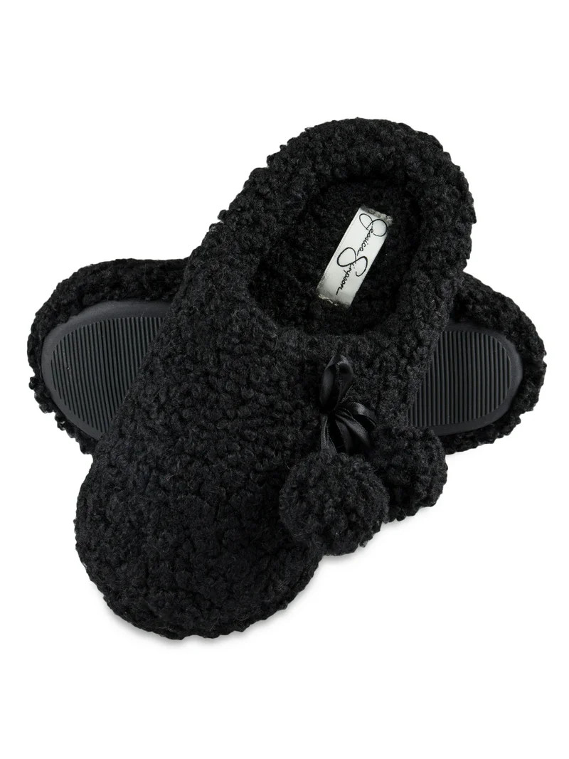 Jessica Simpson Womens Plush Marshmallow Memory Foam Clog Slipper | Walmart (US)