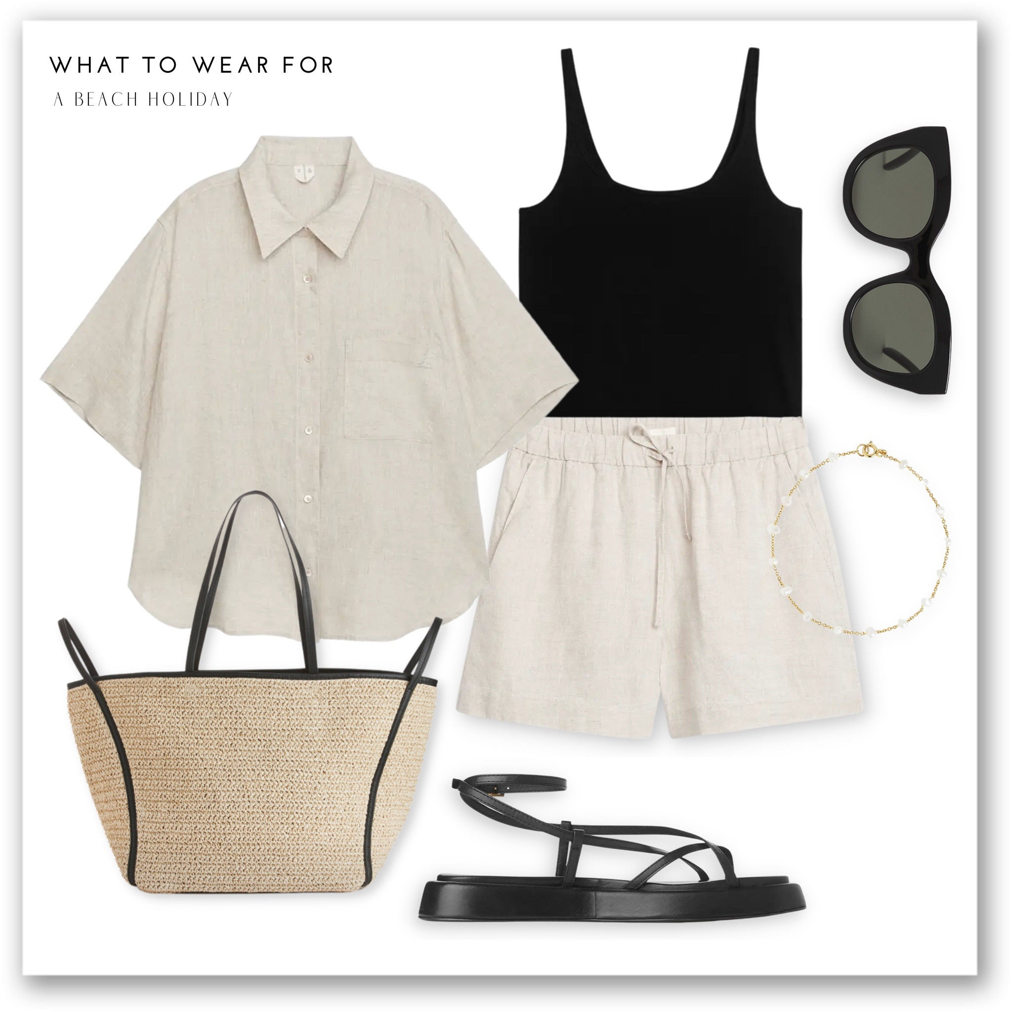 A black & beige linen summer holiday look ☀️ a full arket look 🫶

#LTKSeasonal #LTKstyletip #LTKeurope