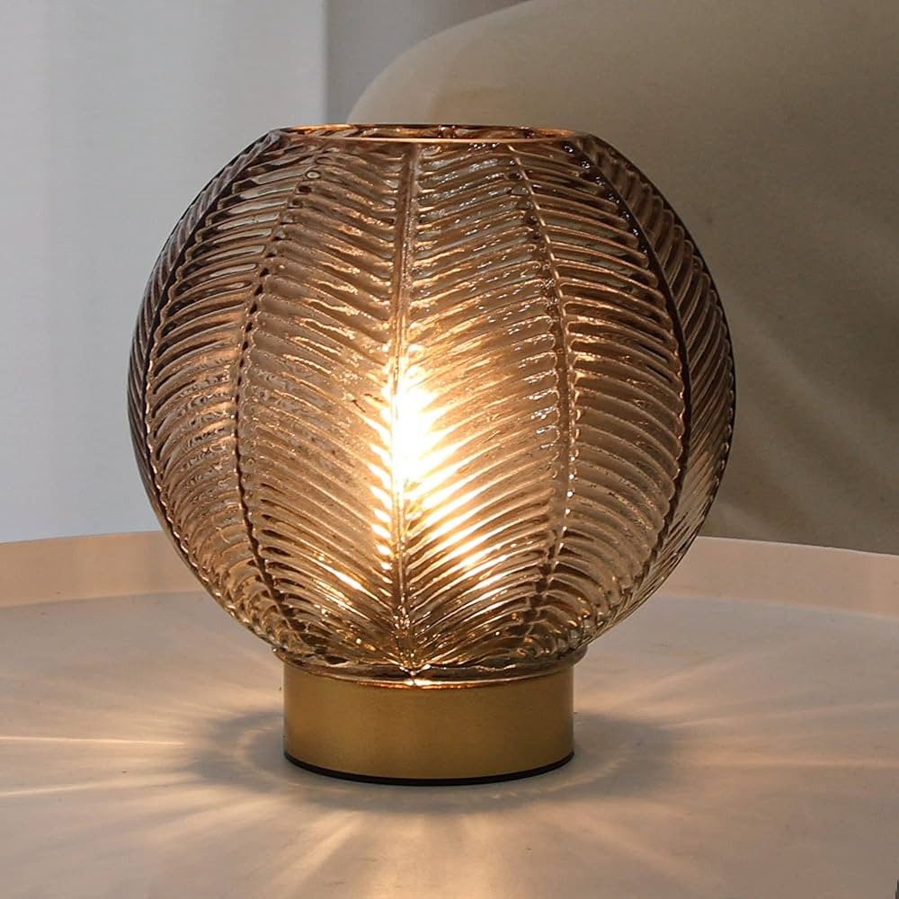 LUSHARBOR Battery Operated Lamp with Timer, Cordless Table Lamps with Led Bulb, Battery Powered L... | Amazon (US)