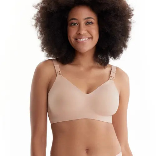 Momcozy YN21 Maternity Nursing Bra in Beige at Nordstrom, Size Small | Nordstrom