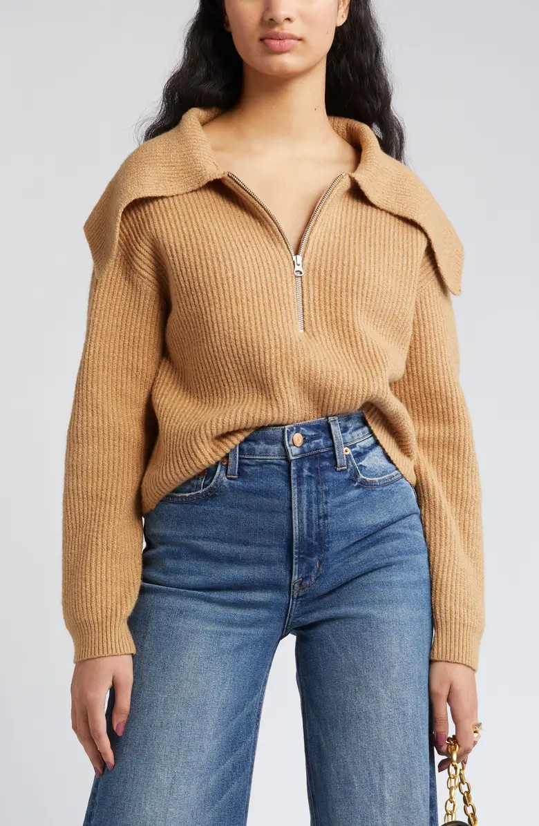 Rib Half Zip Sweater | Nordstrom