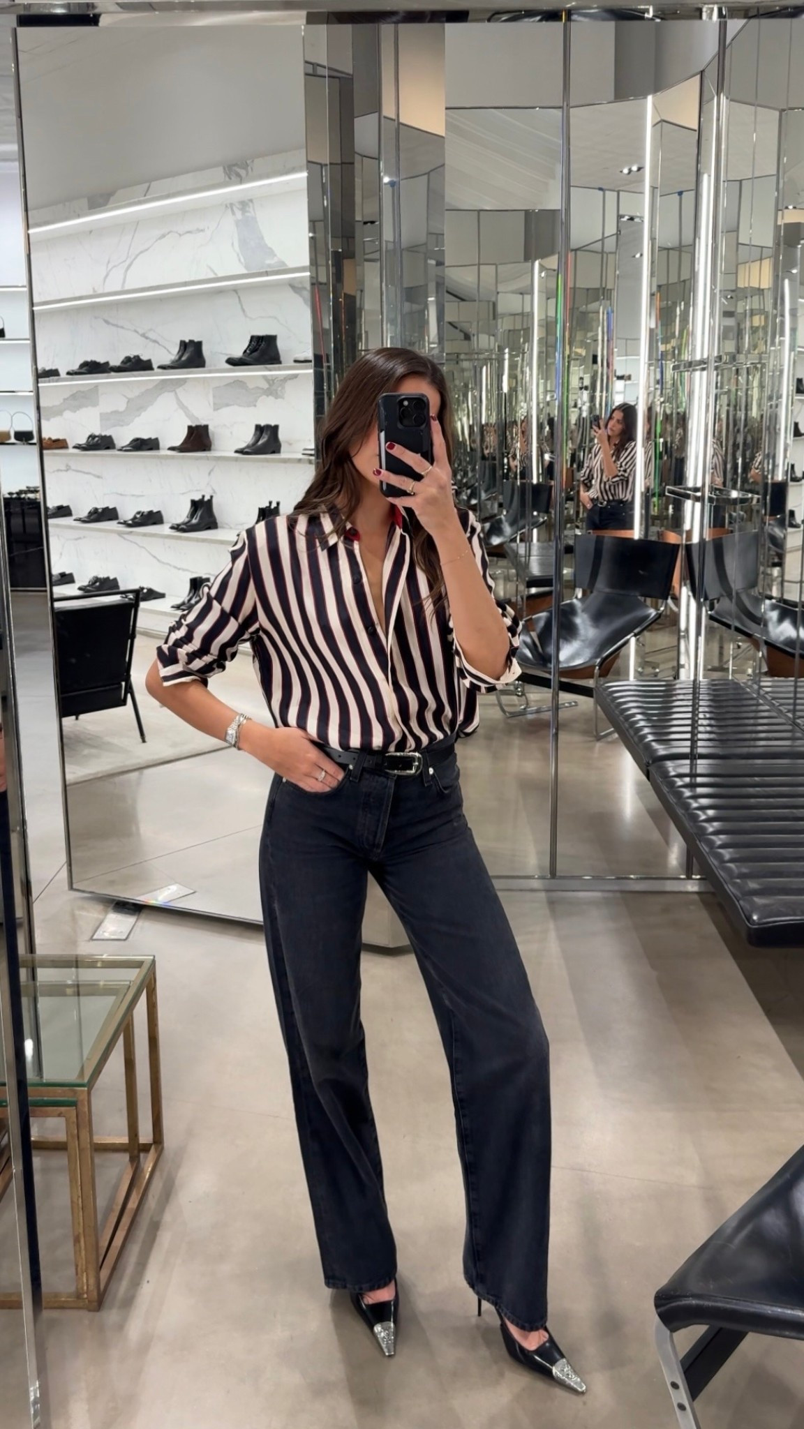 Striped moment 🖤 Love great staple pieces you can rewear again & again

#LTKootd #LTKgrwm #LTKSeasonal