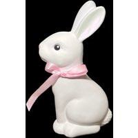 White Ceramic Bunny For Easter & Spring Hand Painted Decoration | Etsy (US)