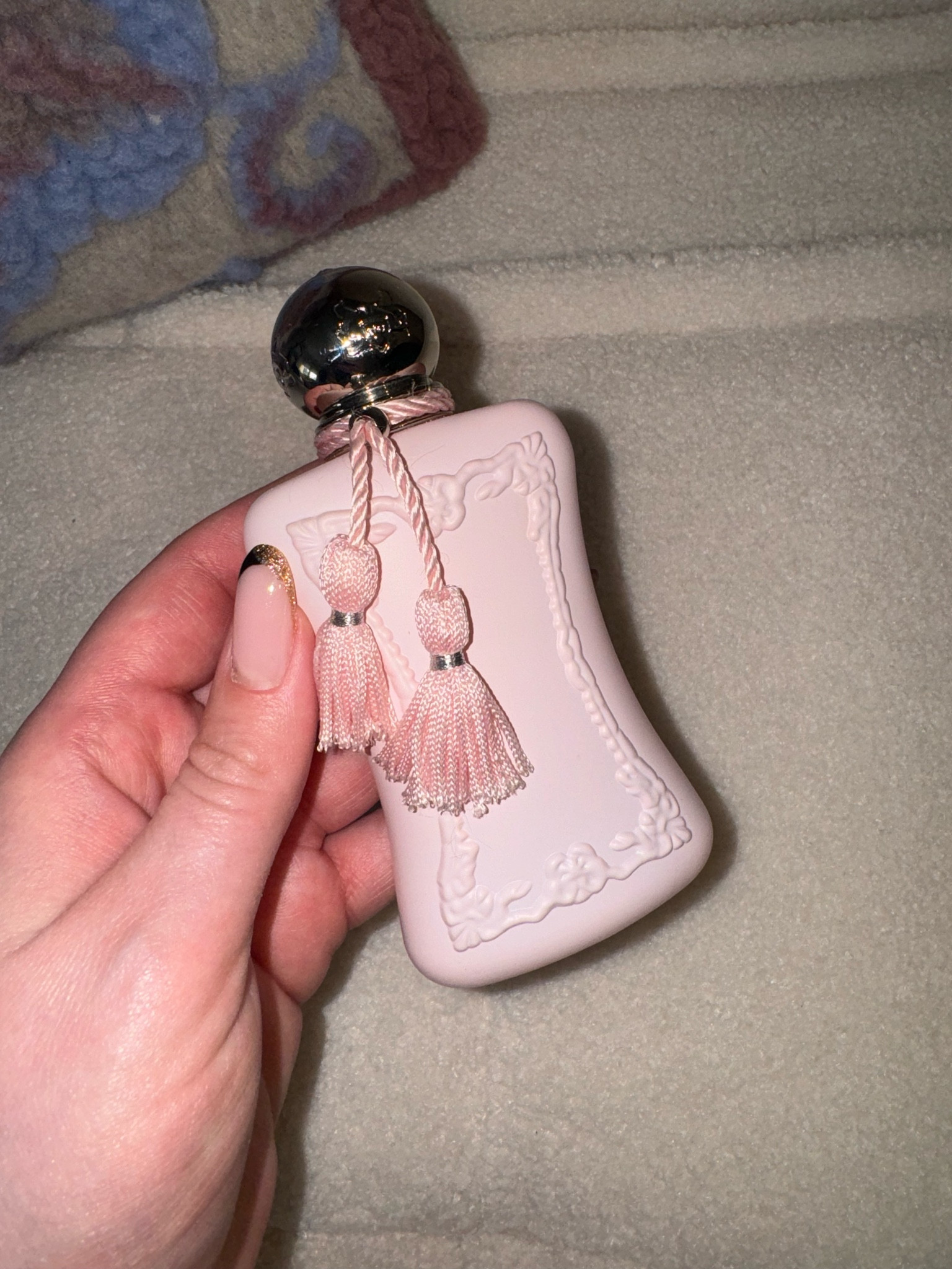 Deliciously Intoxicating Perfume from Parfums de Marly DELINA 🩷

From the official maker: “A charming and firmly modern floral bouquet. Delina is a highly nuanced fragrance which is both sweet and sensual. The eau de parfum relishes in its floral accords which are dominated by damascena rose, lily of the valley and peony, blended with the rounded tangy notes of lychee, rhubarb, bergamot and nutmeg. Vanilla accentuates the sensuality of the composition at the base, mingling with white musk, cashmeran, cedarwood and incense.” 

Perfect Valentines Day Gift 🎁 

#LTKMostLoved #LTKGiftGuide #LTKSpringSale