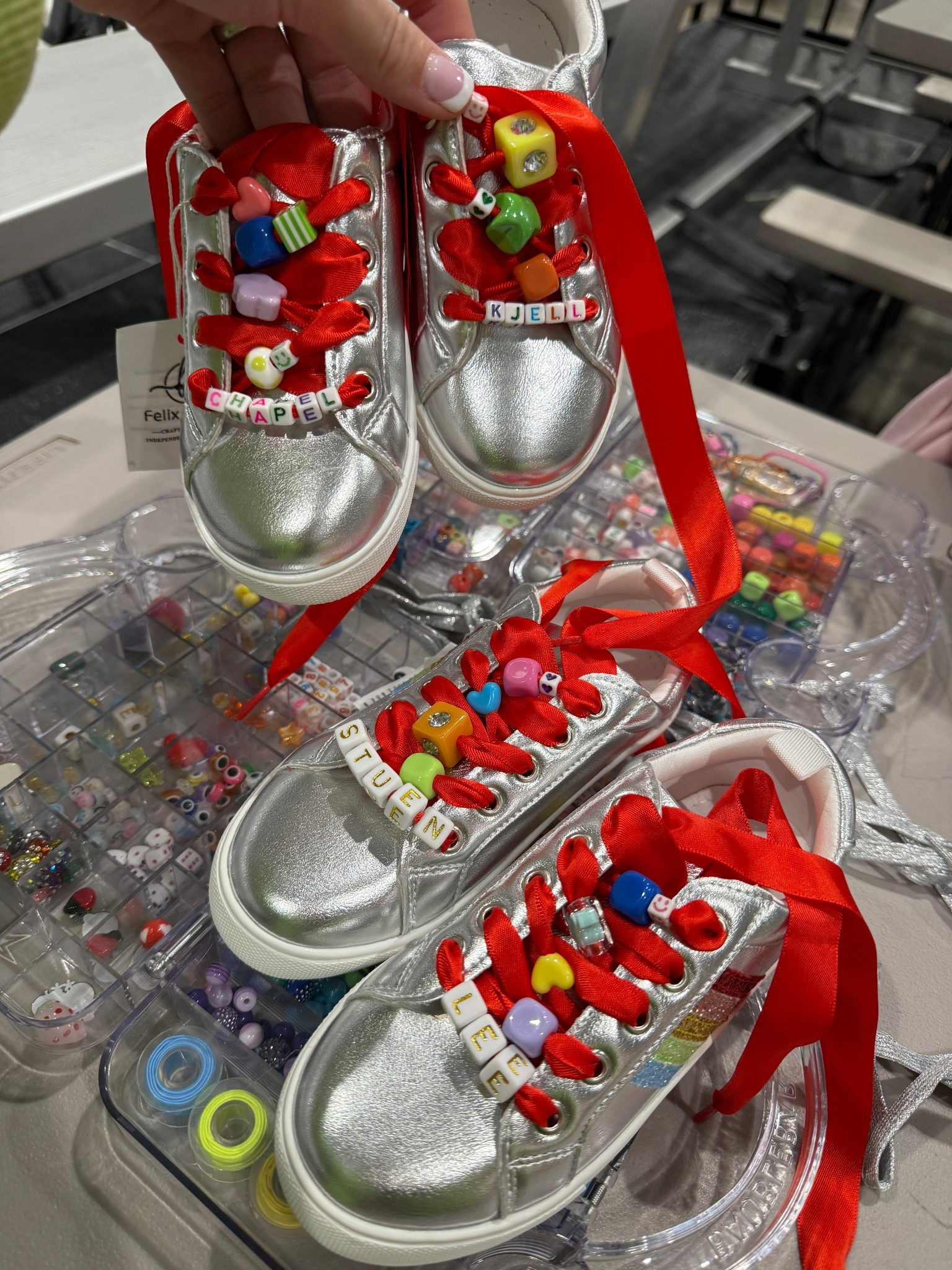 Sneakers. Kid sneakers. Kids shoelaces. Kids beads. Rainbow shoes. Toddler shoes