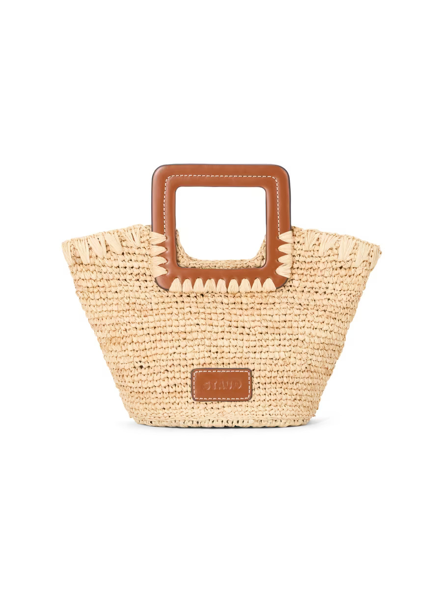 Mini Shirley Raffia Bucket Bag | Saks Fifth Avenue