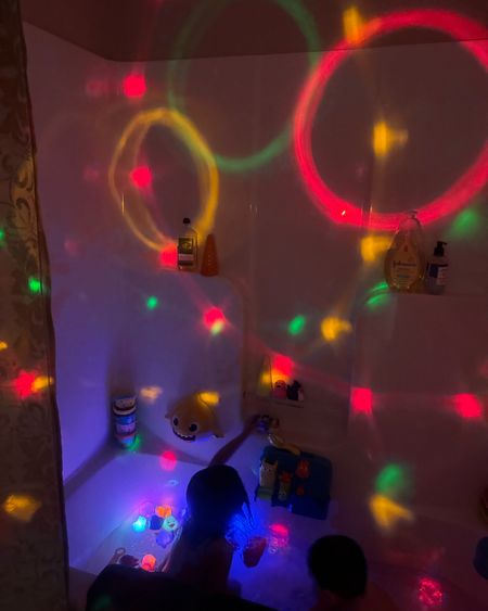 Bath time fun! The kids love when we have a a tub party! 

Toddler activities. Toddler fun. Bath time essentials. Bath time fun. Toddler toys. Projector light. Bath toys. Baby essentials. 

#LTKFamily #LTKKids