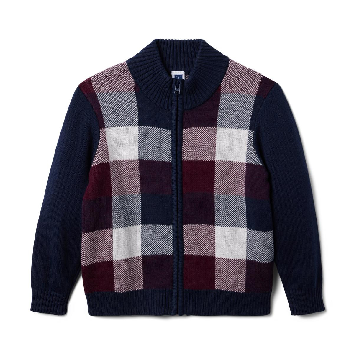 Plaid Jacquard Zip Sweater | Janie and Jack