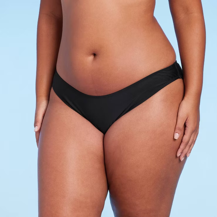 Women's Scoop Front High Waist High Leg Cheeky Bikini Bottom - Wild Fable™ | Target