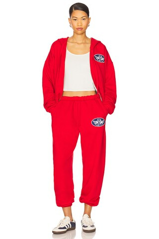 Red Flags Harley Zip Hoodie in Red | Revolve Clothing (Global)