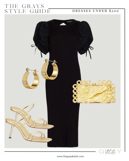 Black dress under $200, wedding guest, spring dress

#LTKFind #LTKstyletip #LTKwedding