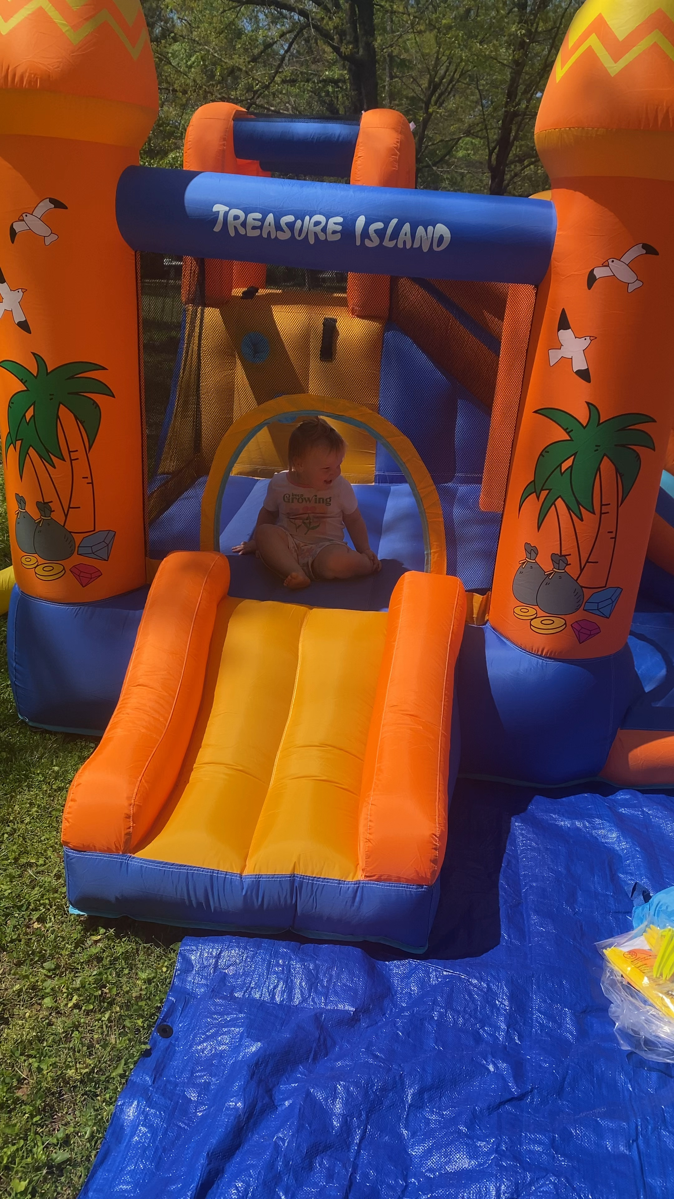 The best little blow up water slide for this summer ! 

#LTKswim #LTKfamily #LTKkids