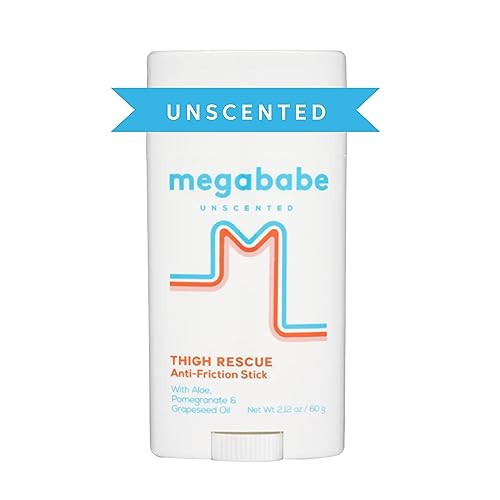 Megababe Unscented Thigh Rescue Anti-Chafe Stick | Prevents Skin Chafe & Irritation | Thighs, arms, bra-lines & more | 2.12oz | Amazon (US)