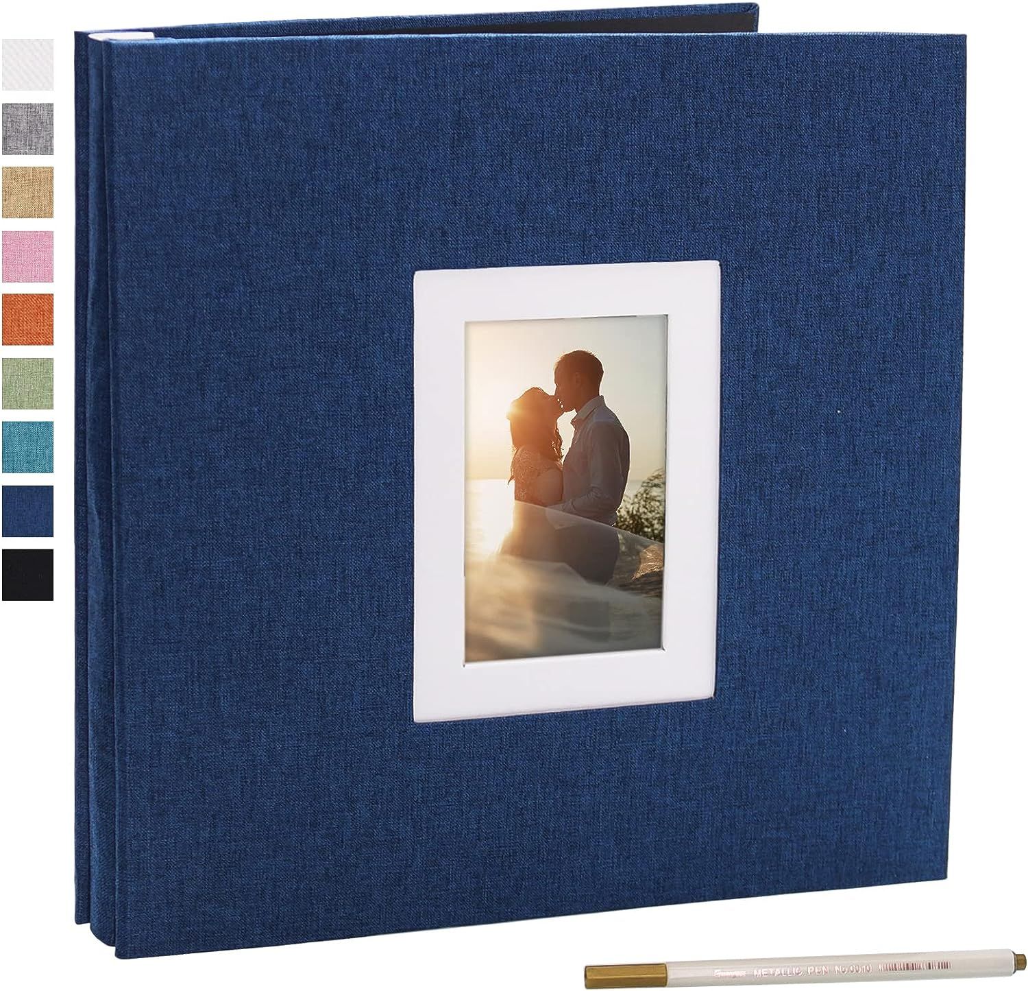 Vienrose Large Photo Album Self Adhesive for 4x6 8x10 Pictures Magnetic Scrapbook Album DIY 40 Bl... | Amazon (US)