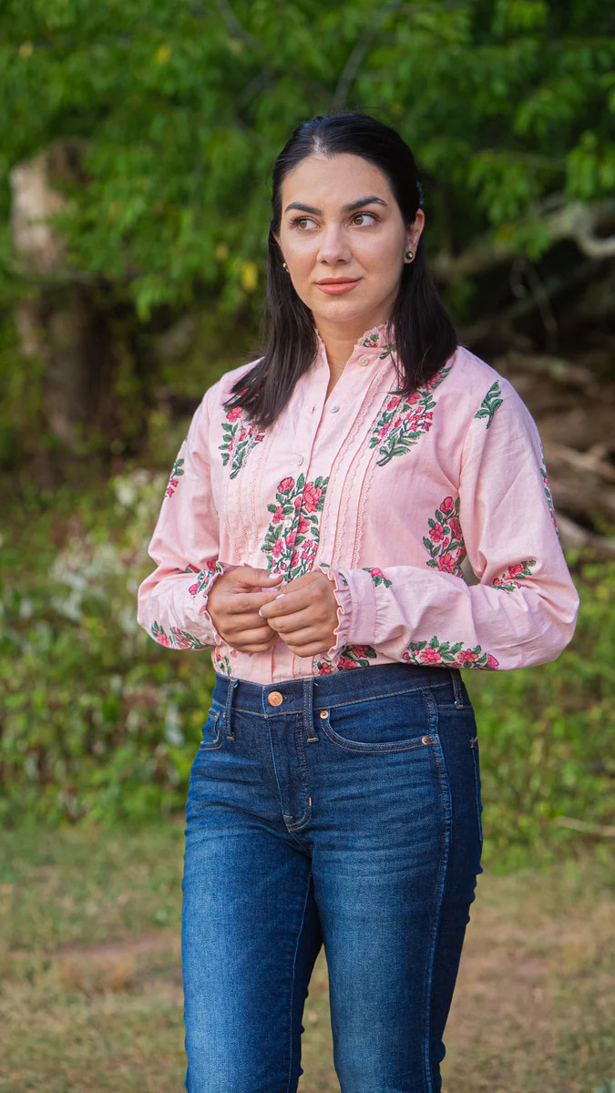 MARIA PINK FLORAL BLOUSE | All In The Detail