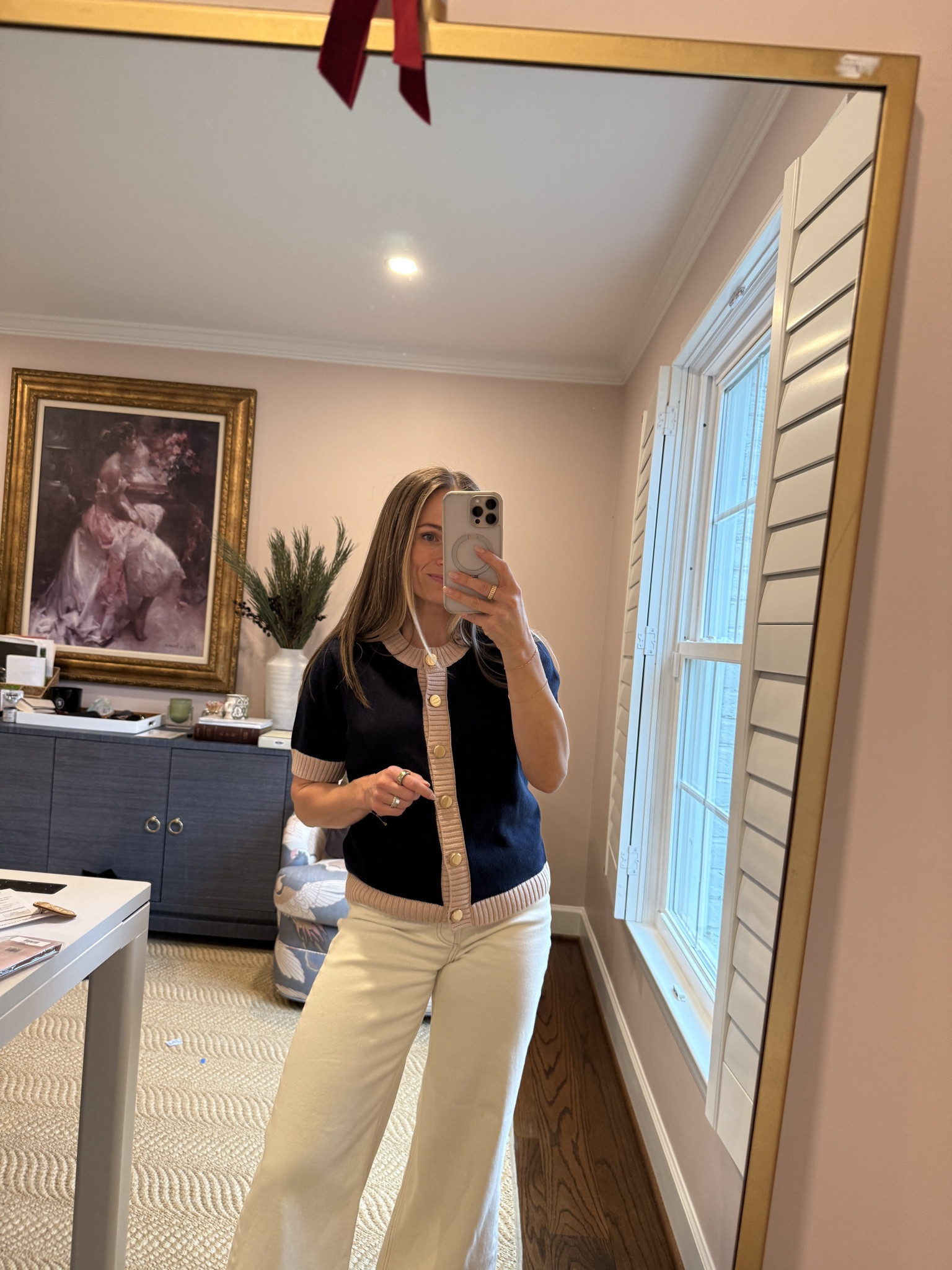 This cardigan is so cute, the detailing makes it so much more elevated! I paired it with these cream denim jeans.

#LTKootd