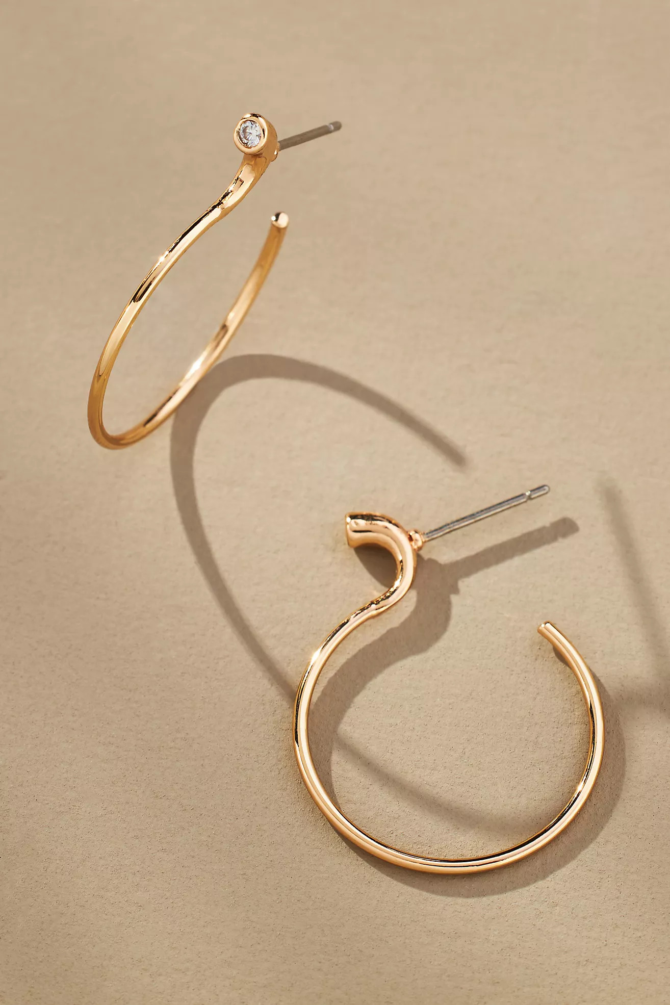 Small Thin Hoop Earrings | Anthropologie (US)
