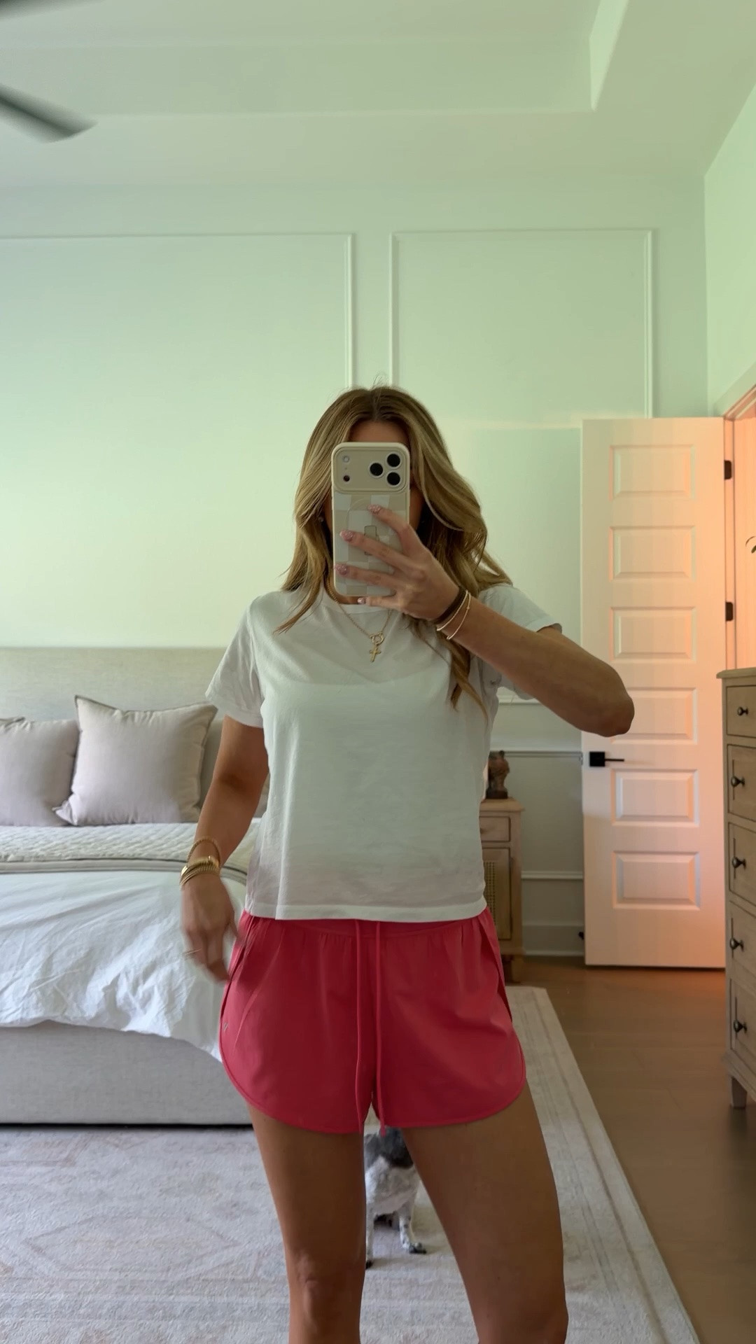 the best athletic shorts, wearing a small in everything.